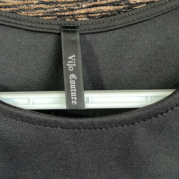 Mendocino Black and Gold Dress - Picture 4 of 4